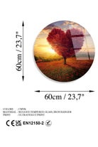 Uv-1127 Baskılı Cam Yuvarlak Duvar Tablosu - 5