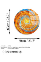 Uv-1123 Baskılı Cam Yuvarlak Duvar Tablosu - 5