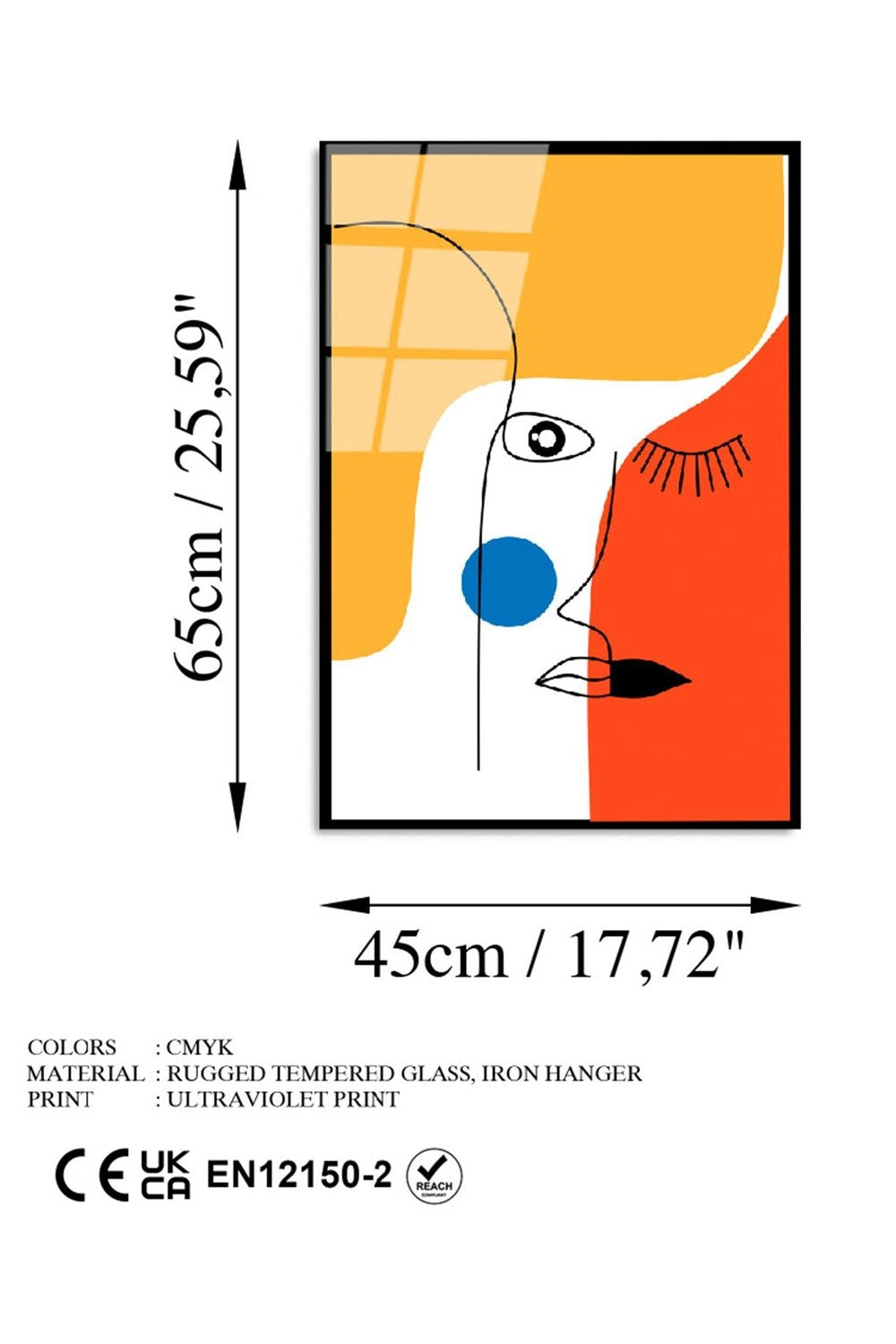 Uv-923 Baskılı Cam Dikdörtgen Duvar Tablosu - 6