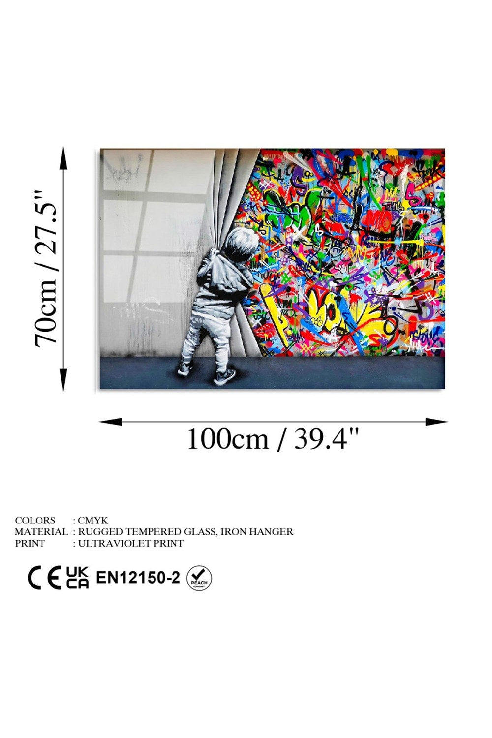 Uv-782 Baskılı Cam Dikdörtgen Duvar Tablosu - 6