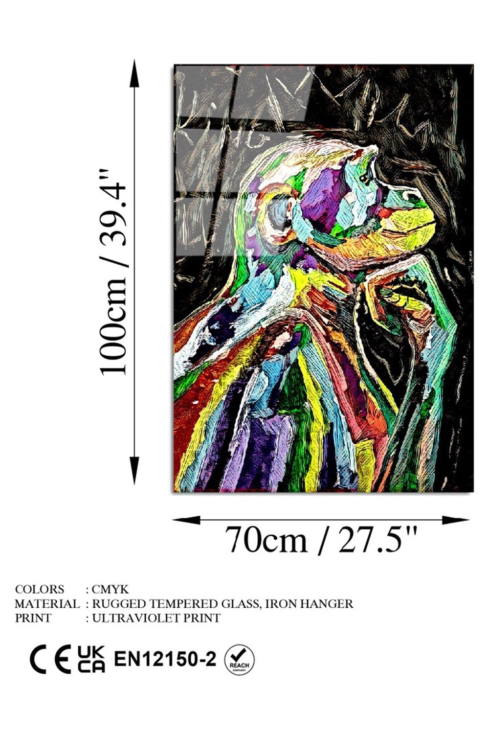 Uv-767 Baskılı Cam Dikdörtgen Duvar Tablosu - 6