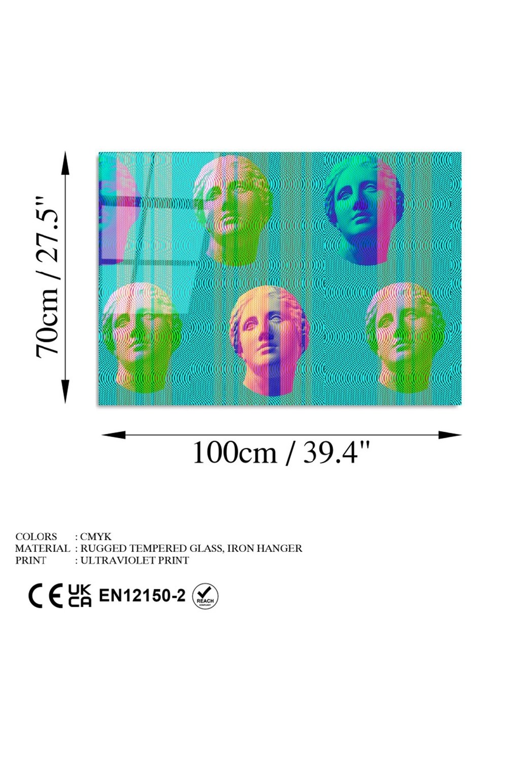 Uv-756 Baskılı Cam Dikdörtgen Duvar Tablosu - 6
