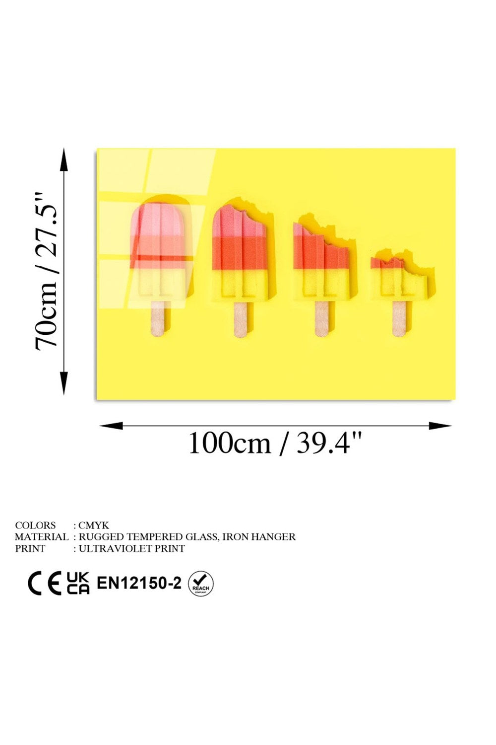 Uv-752 Baskılı Cam Dikdörtgen Duvar Tablosu - 6