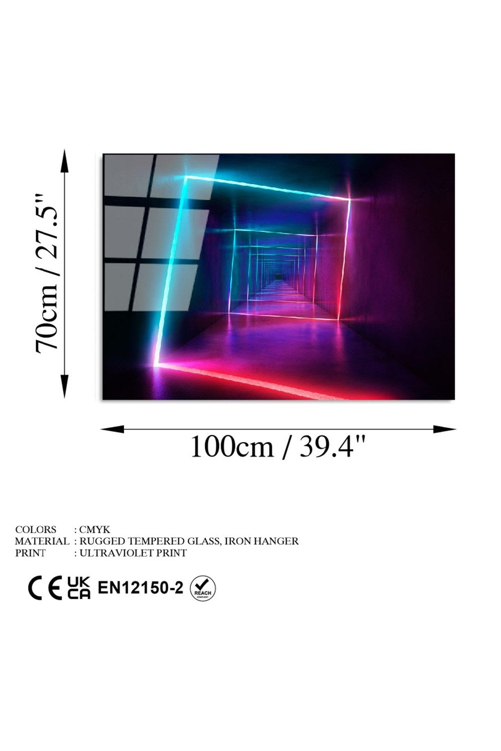 Uv-749 Baskılı Cam Dikdörtgen Duvar Tablosu - 6