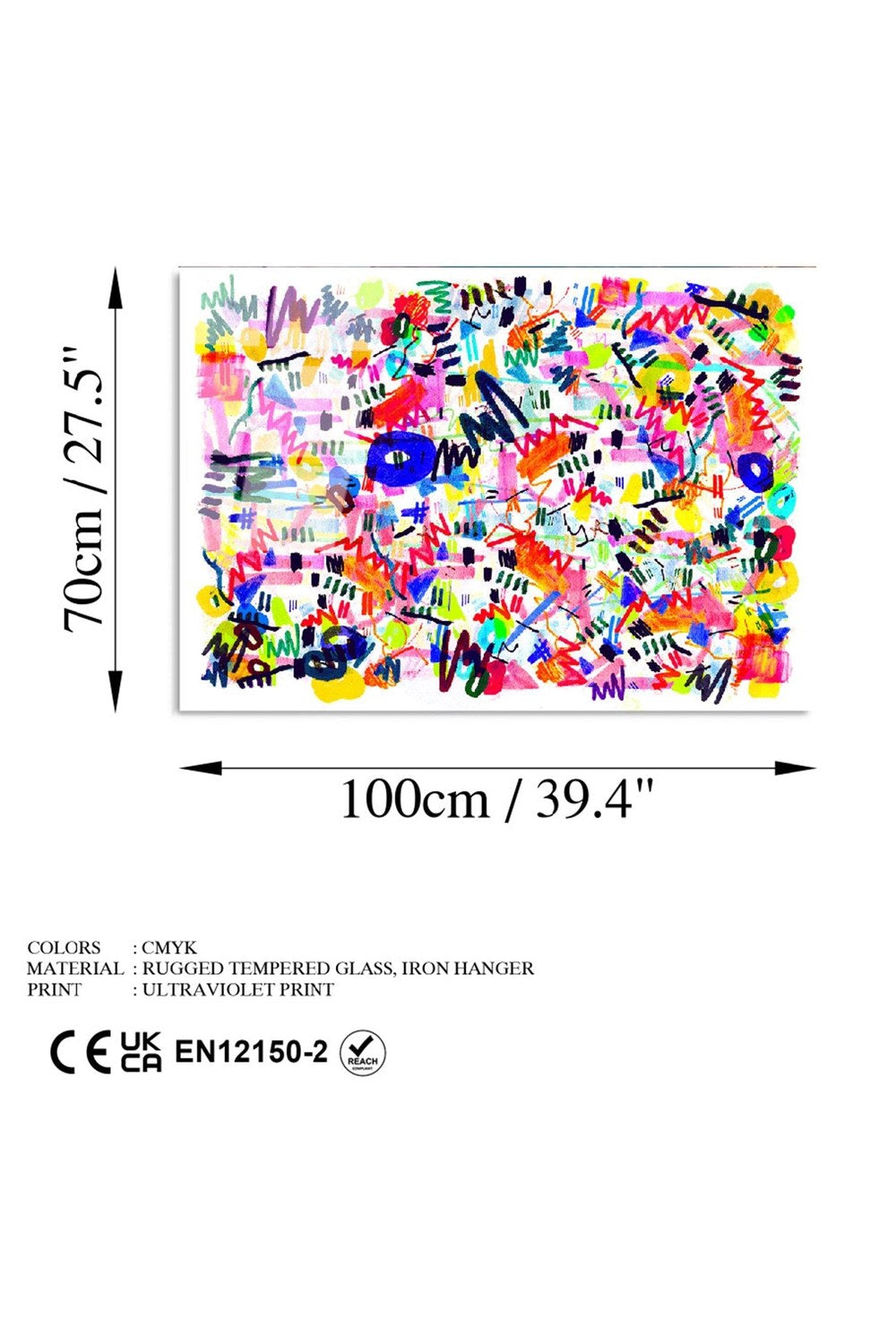 Uv-748 Baskılı Cam Dikdörtgen Duvar Tablosu - 6