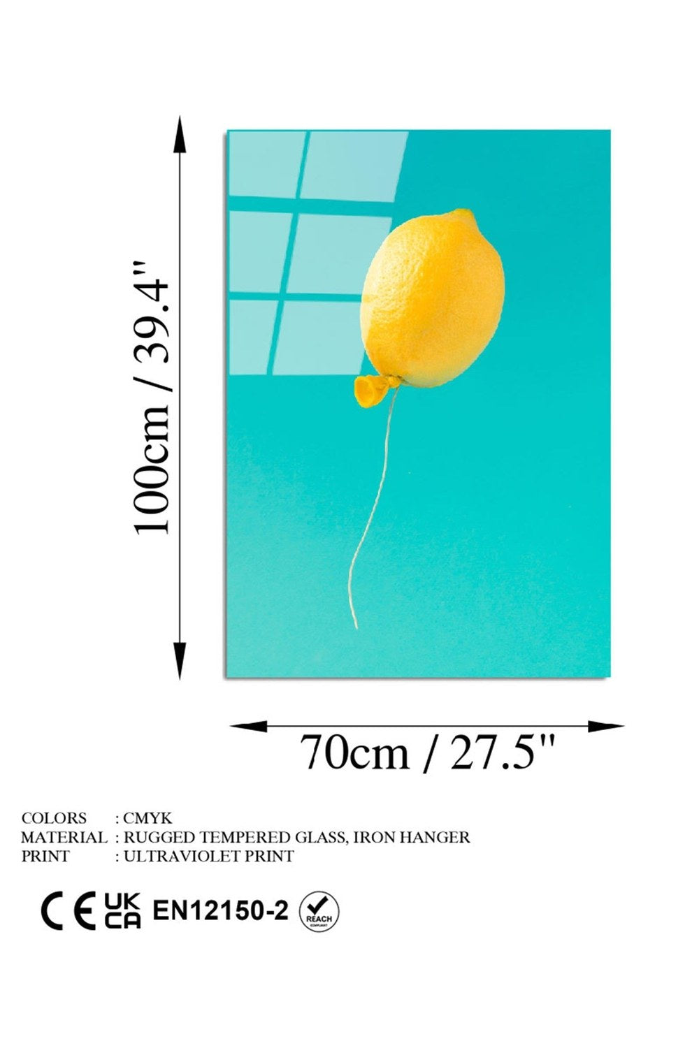 Uv-745 Baskılı Cam Dikdörtgen Duvar Tablosu - 6