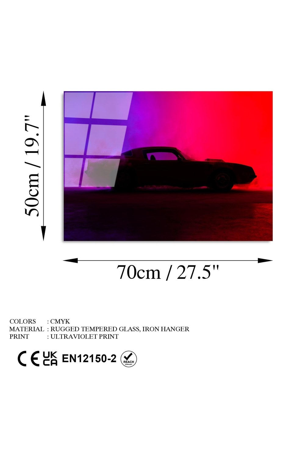 Uv-458 Baskılı Cam Dikdörtgen Duvar Tablosu - 7
