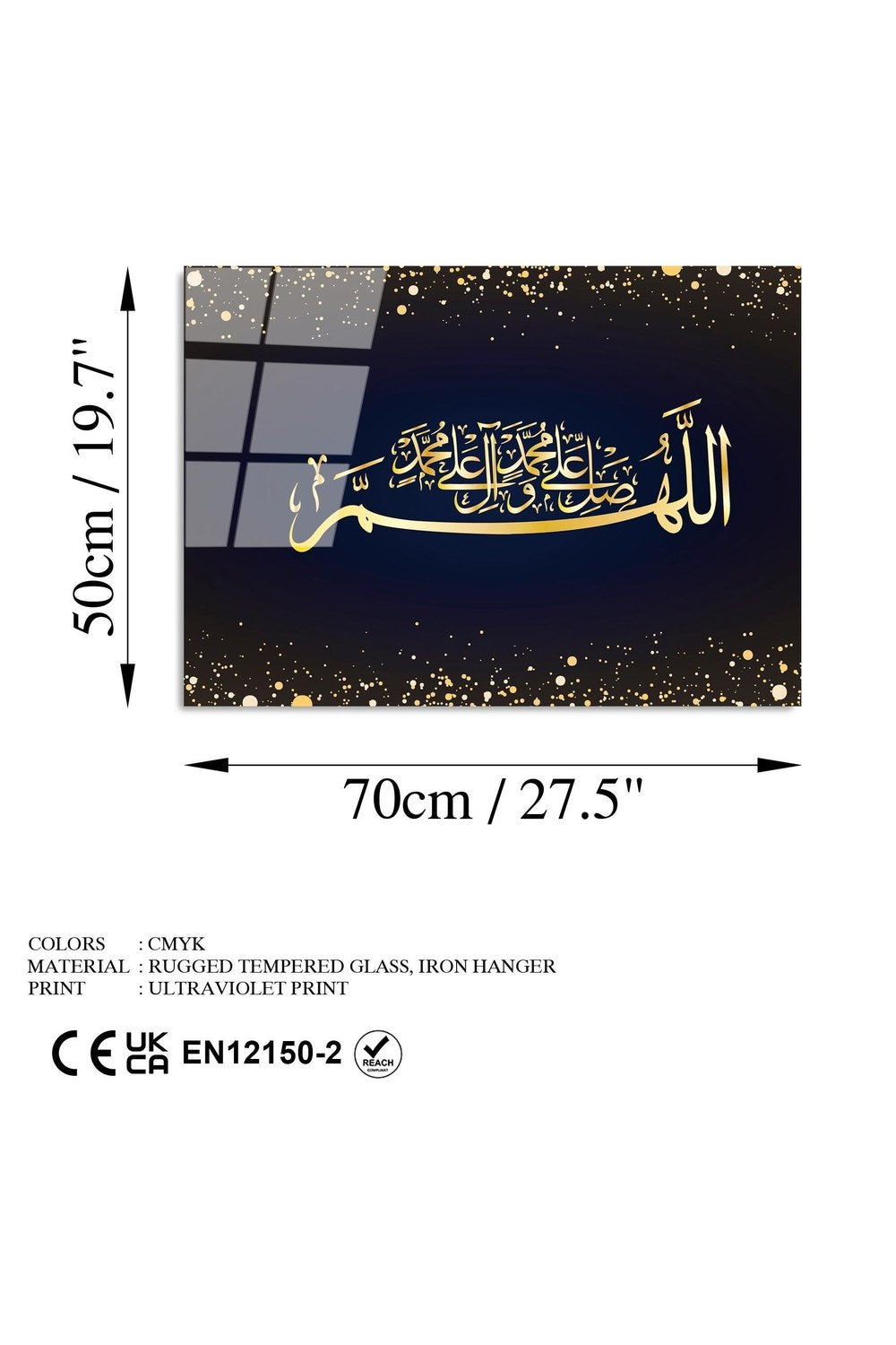 Uv-447 Baskılı Cam Dikdörtgen Duvar Tablosu - 7