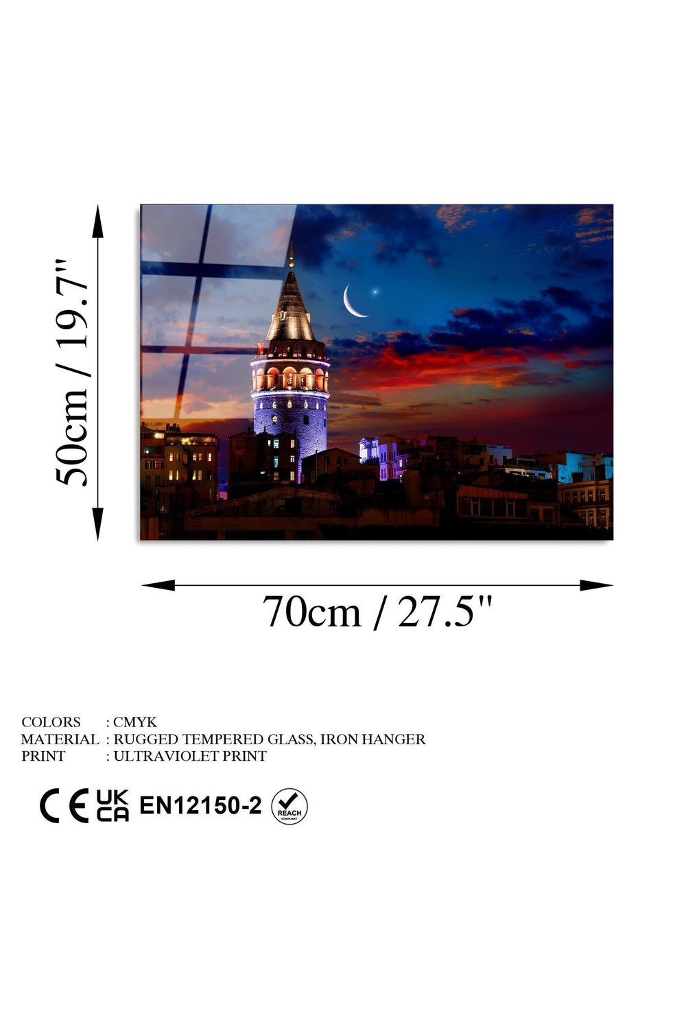 Uv-430 Baskılı Cam Dikdörtgen Duvar Tablosu - 7