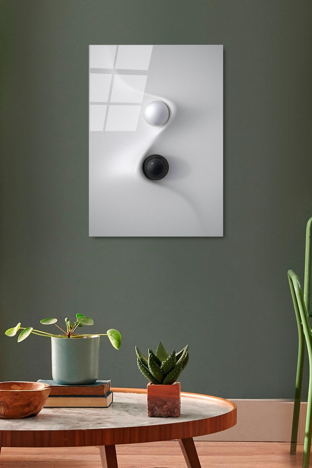 Uv-417 Baskılı Cam Dikdörtgen Duvar Tablosu - 2