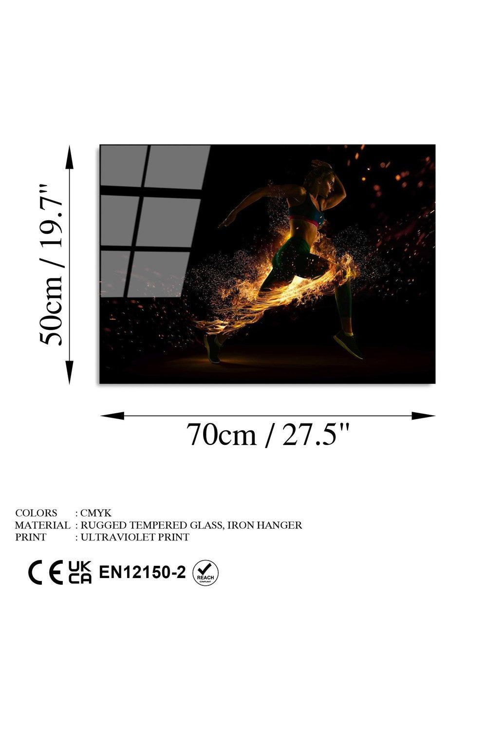 Uv-401 Baskılı Cam Dikdörtgen Duvar Tablosu - 7