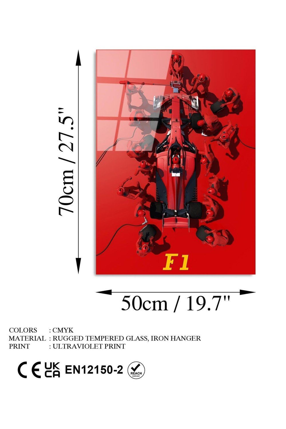 Uv-384 Baskılı Cam Dikdörtgen Duvar Tablosu - 7