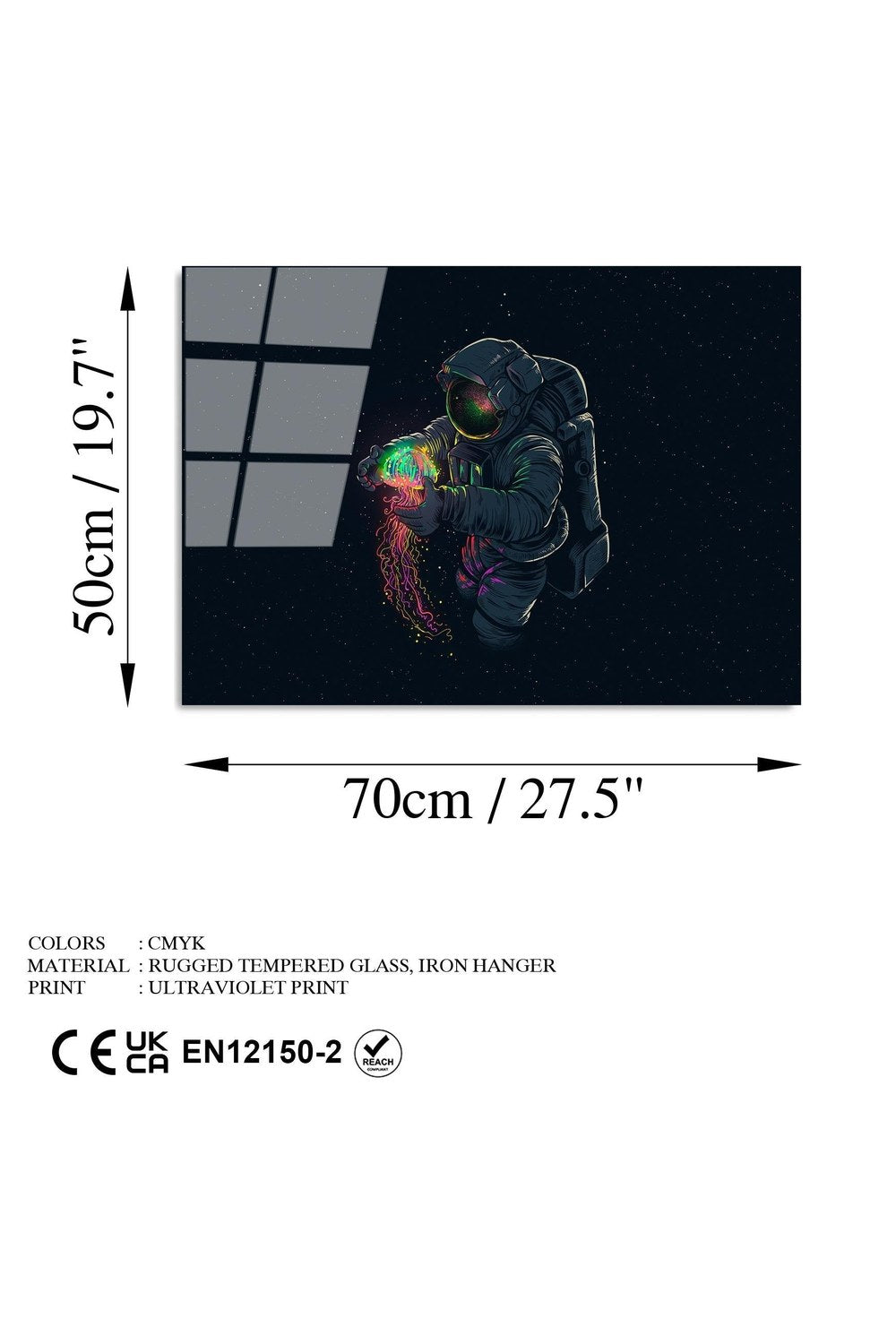 Uv-353 Baskılı Cam Dikdörtgen Duvar Tablosu - 7