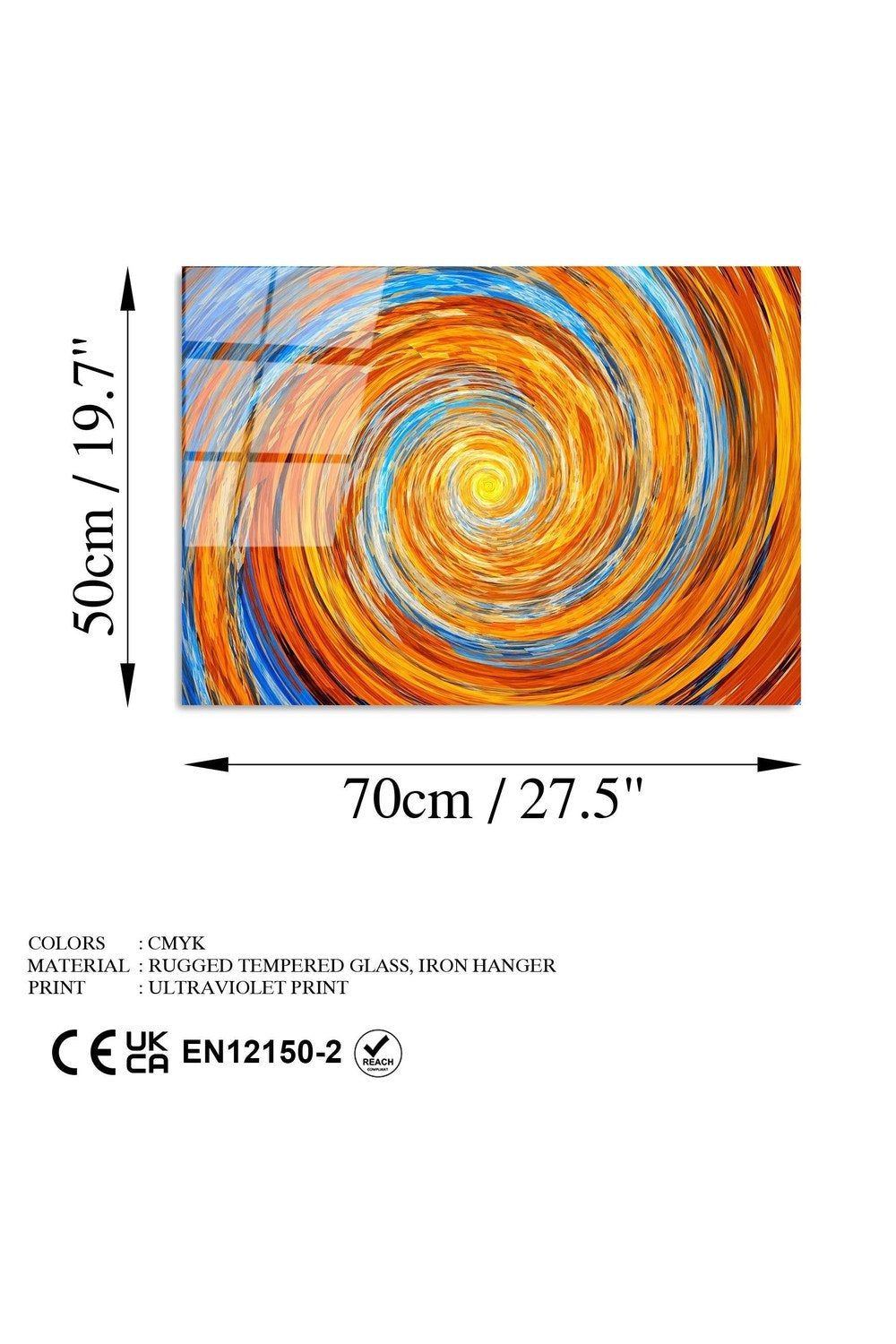 Uv-344 Baskılı Cam Dikdörtgen Duvar Tablosu - 7