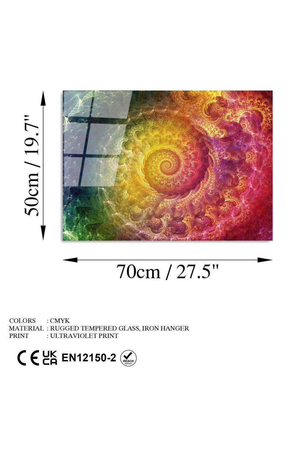 Uv-342 Baskılı Cam Dikdörtgen Duvar Tablosu - 7