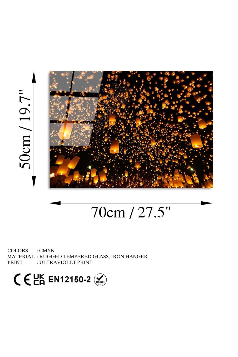 Uv-302 Baskılı Cam Dikdörtgen Duvar Tablosu - 7