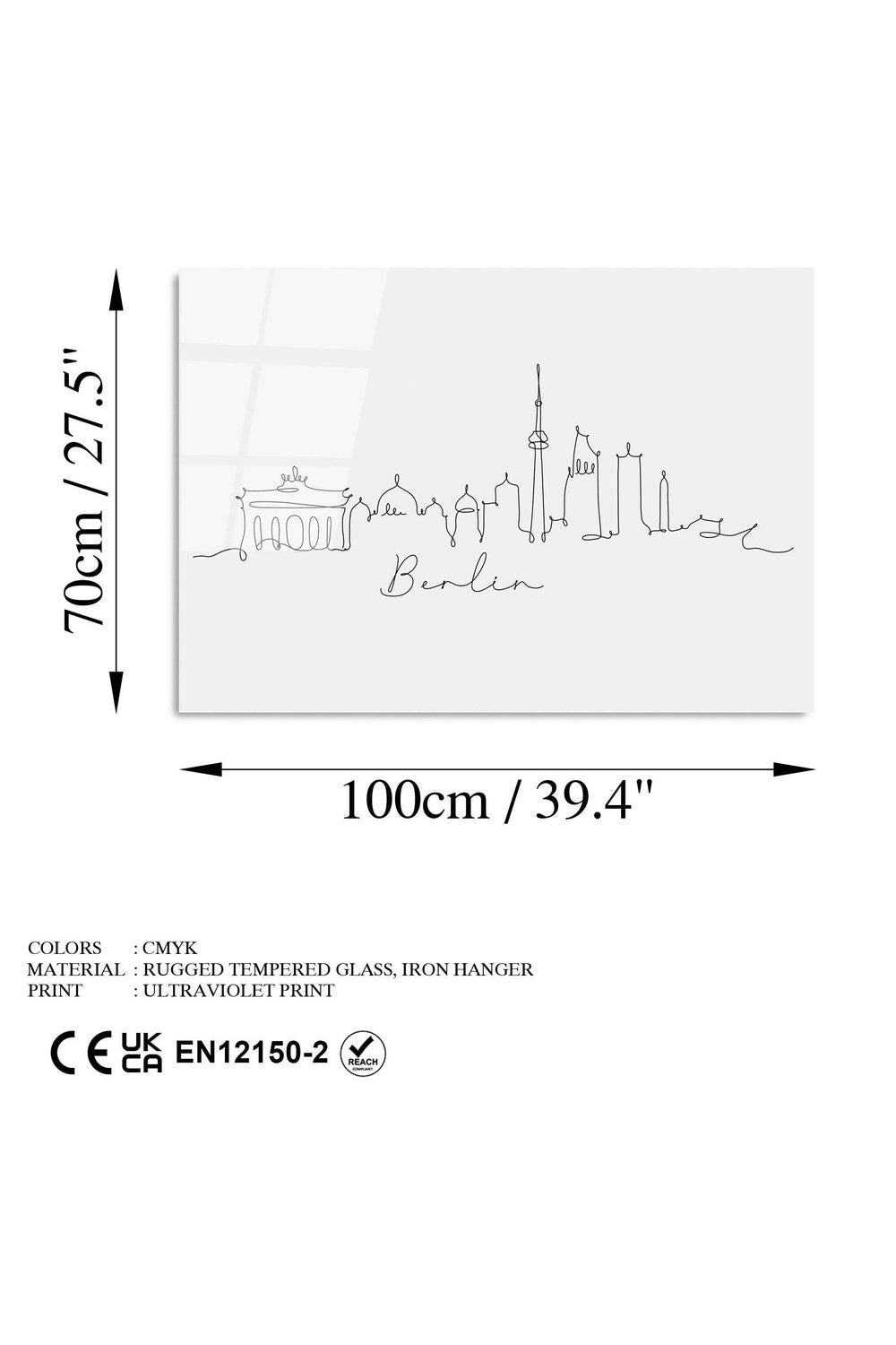 Uv-248 Baskılı Cam Dikdörtgen Duvar Tablosu - 7