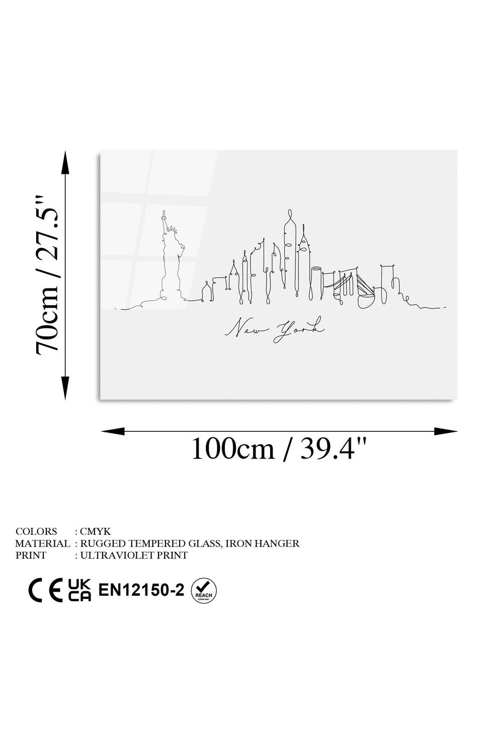 Uv-241 Baskılı Cam Dikdörtgen Duvar Tablosu - 7