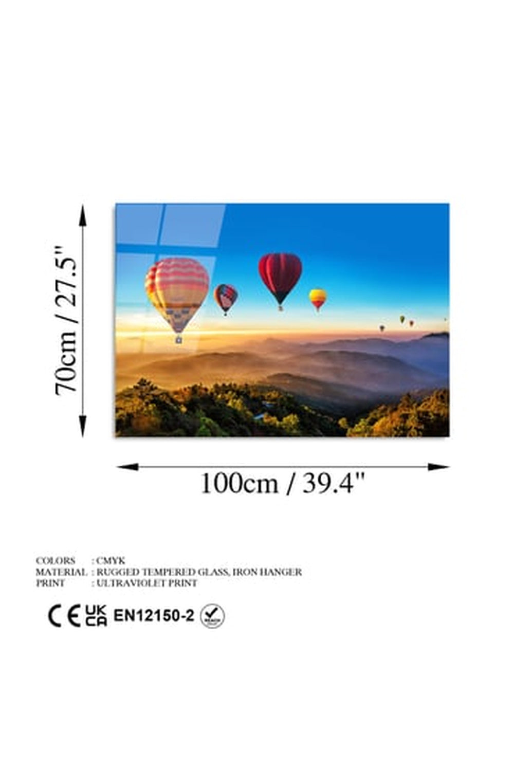 Uv-236 Baskılı Cam Dikdörtgen Duvar Tablosu - 7