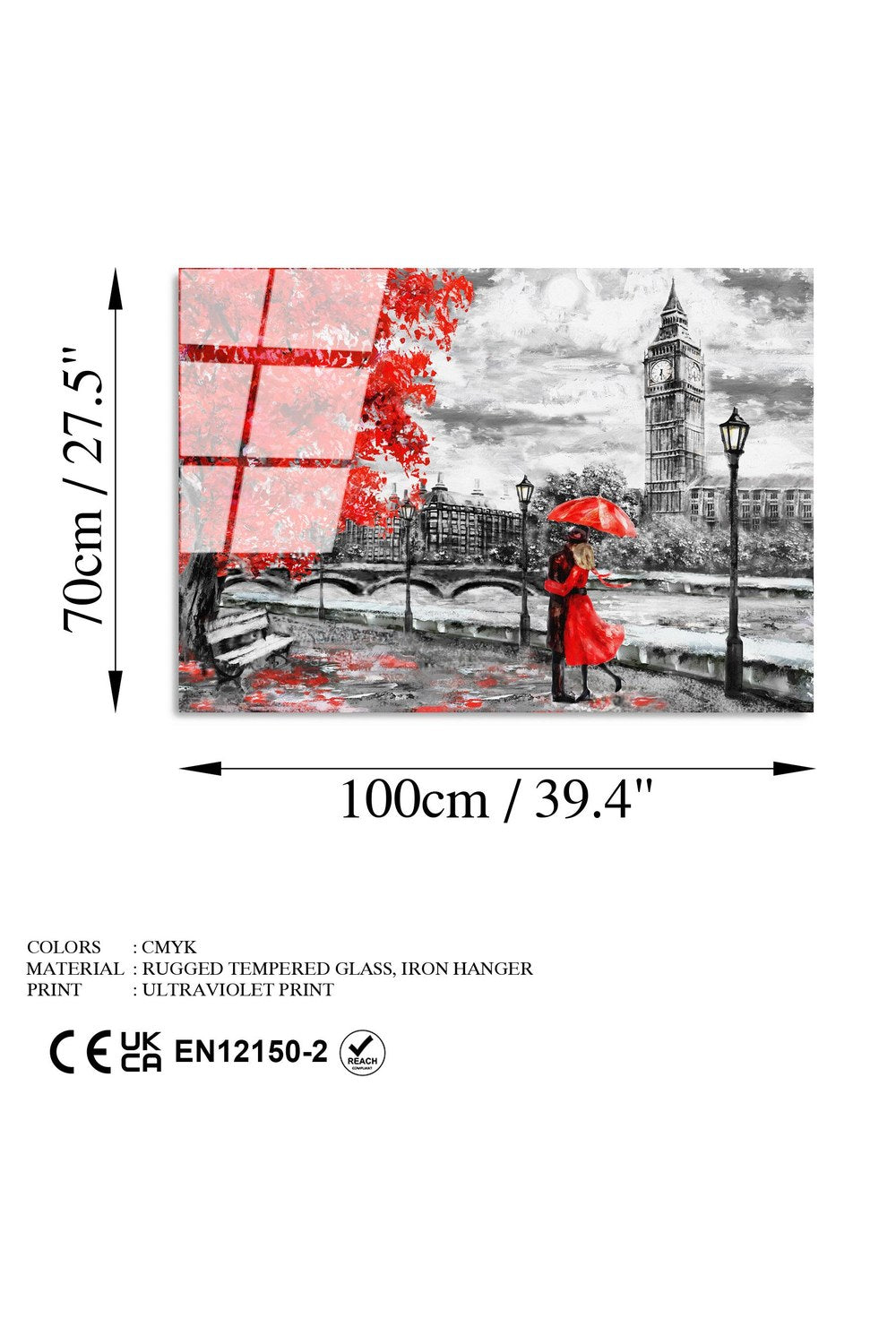 Uv-213 Baskılı Cam Dikdörtgen Duvar Tablosu - 7