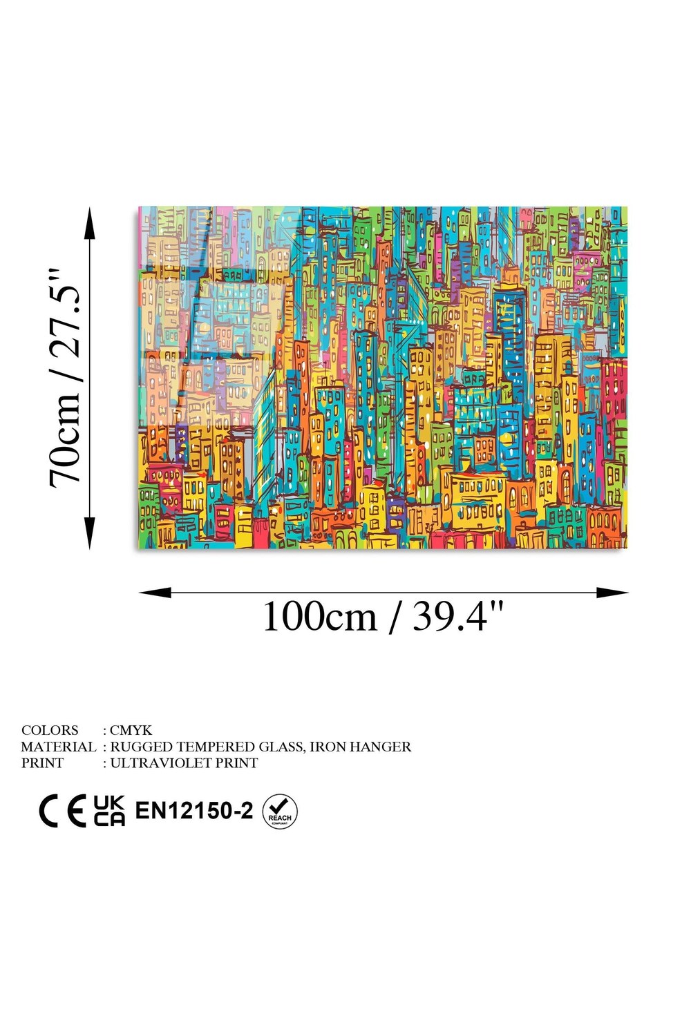Uv-210 Baskılı Cam Dikdörtgen Duvar Tablosu - 7