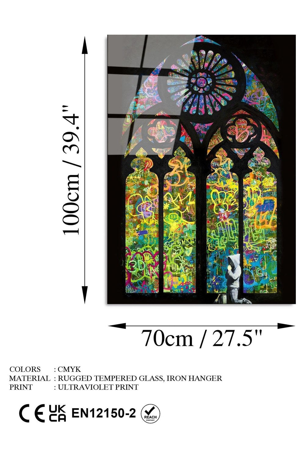 Uv-191 Baskılı Cam Dikdörtgen Duvar Tablosu - 7