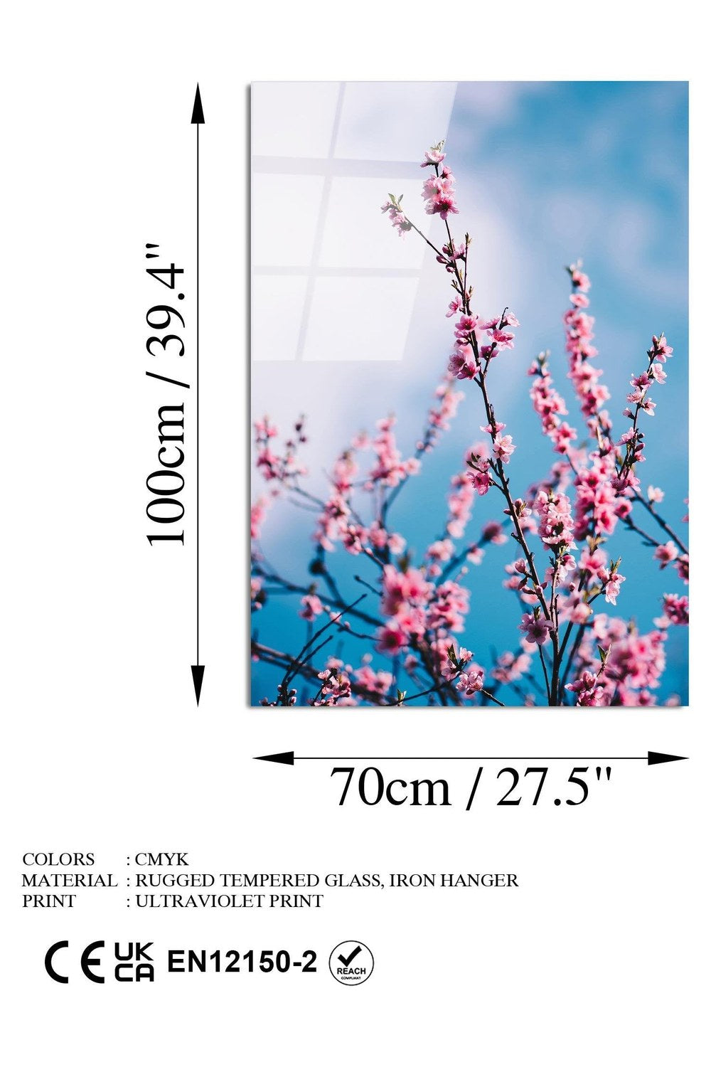 Uv-186 Baskılı Cam Dikdörtgen Duvar Tablosu - 7