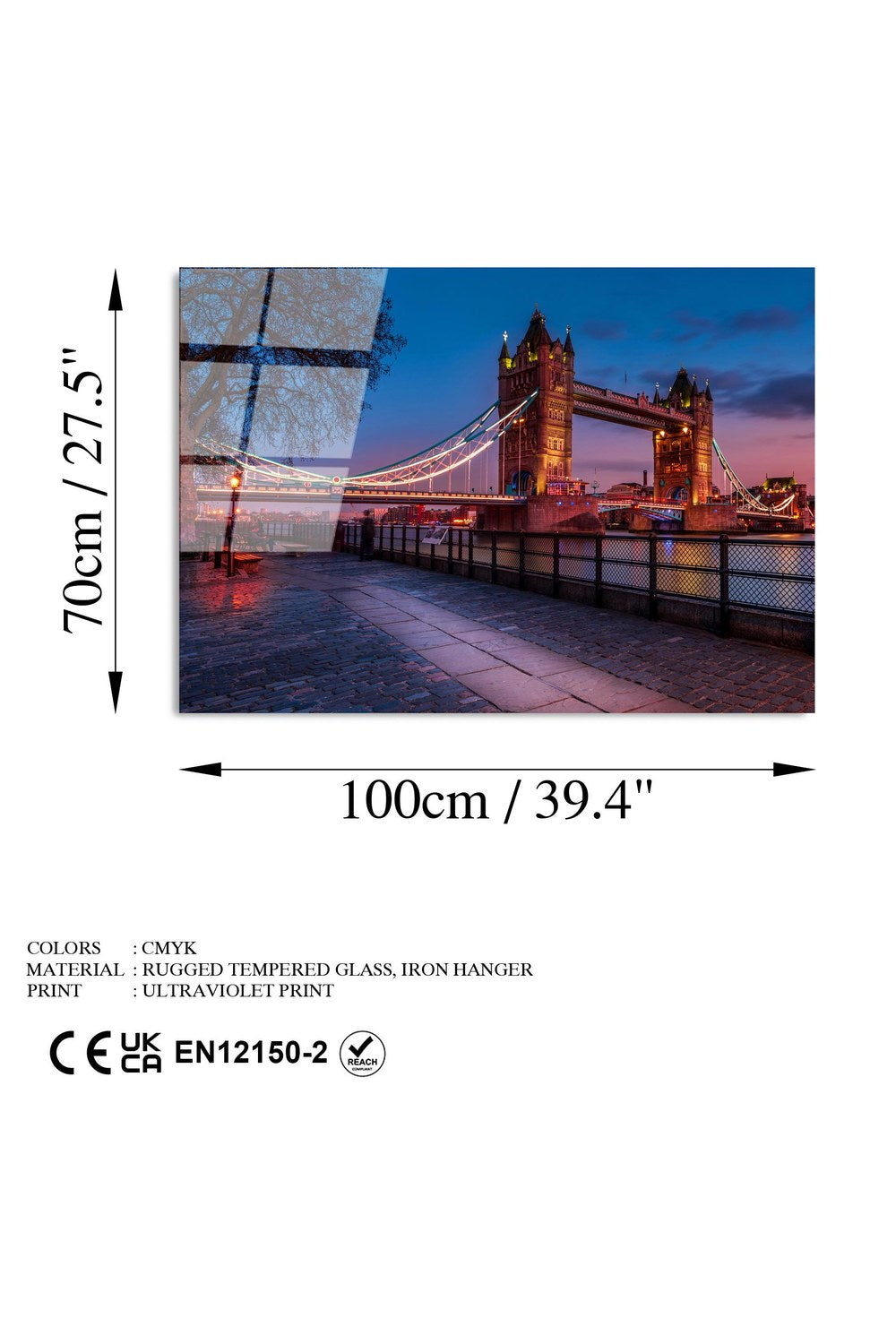 Uv-171 Baskılı Cam Dikdörtgen Duvar Tablosu - 7