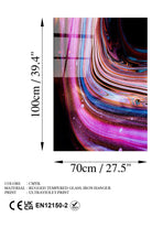 Uv-136 Baskılı Cam Dikdörtgen Duvar Tablosu - 7