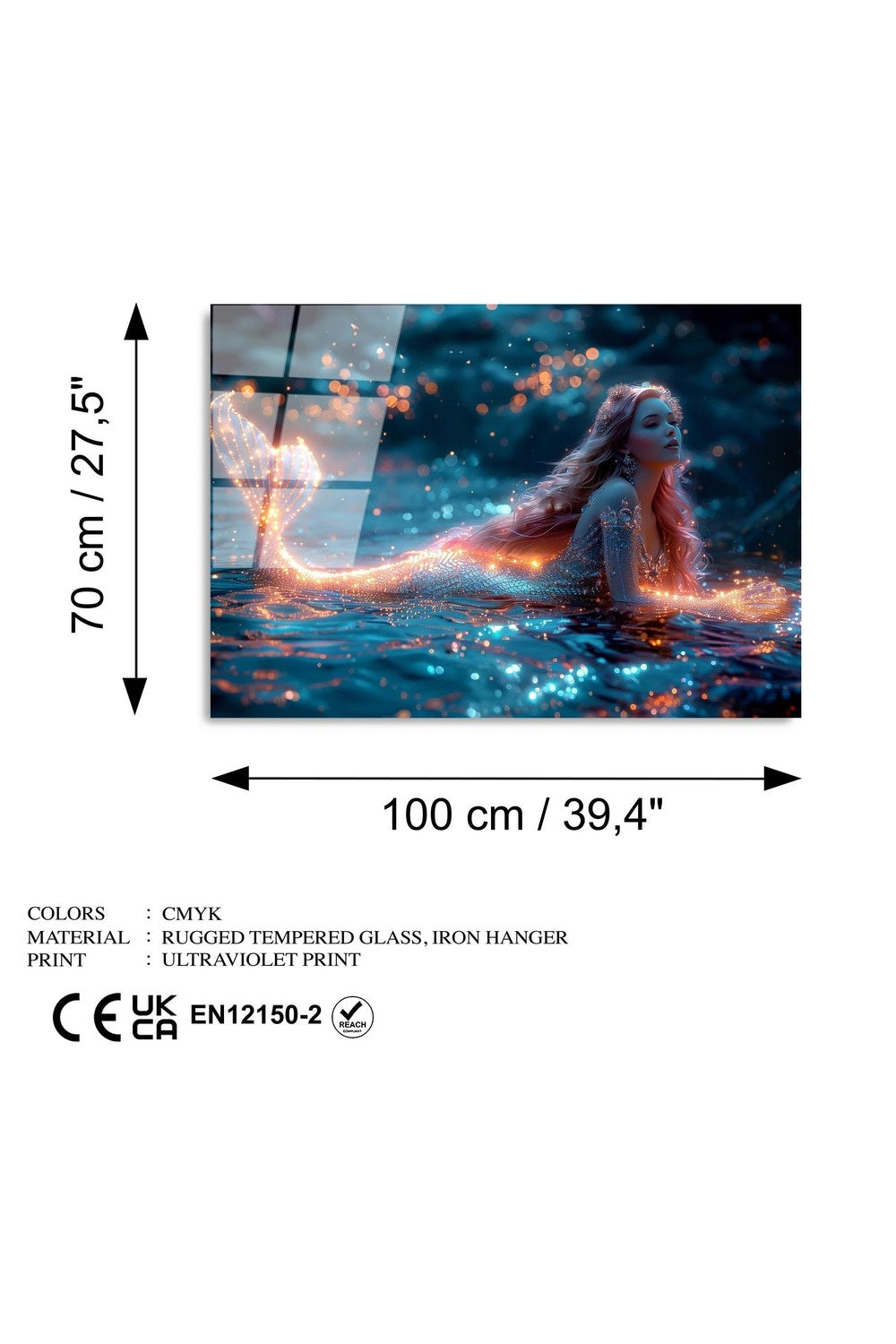Uv-1183 Baskılı Cam Dikdörtgen Duvar Tablosu - 7