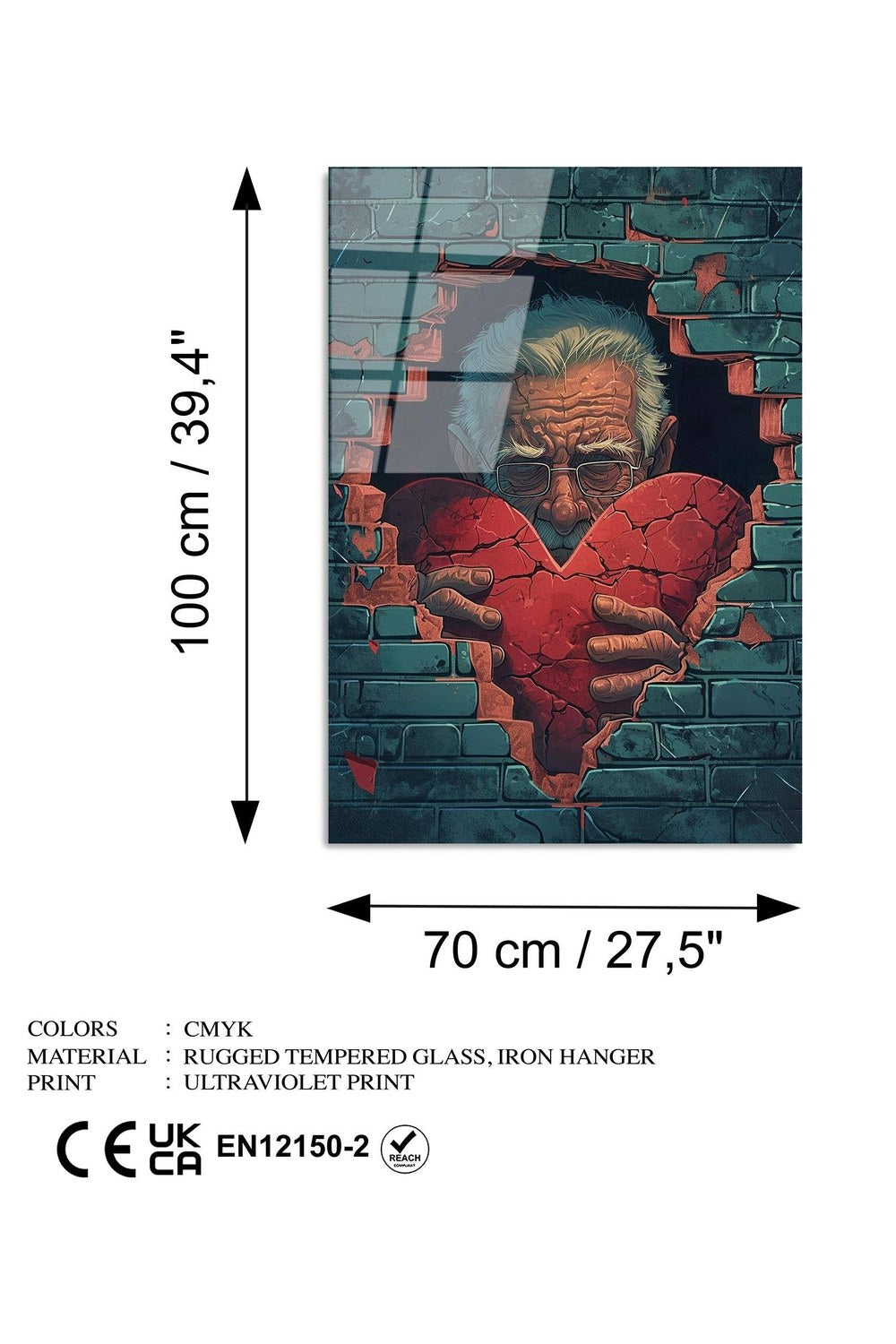 Uv-1173 Baskılı Cam Dikdörtgen Duvar Tablosu - 7