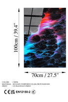Uv-113 Baskılı Cam Dikdörtgen Duvar Tablosu - 7