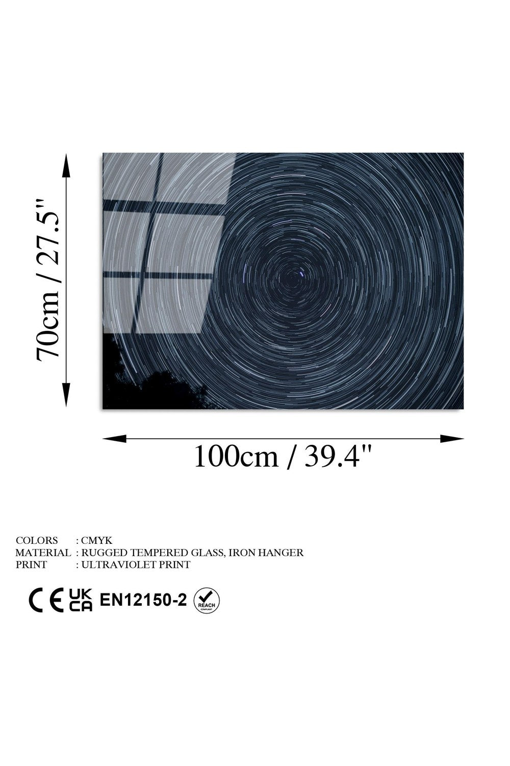 Uv-106 Baskılı Cam Dikdörtgen Duvar Tablosu - 7