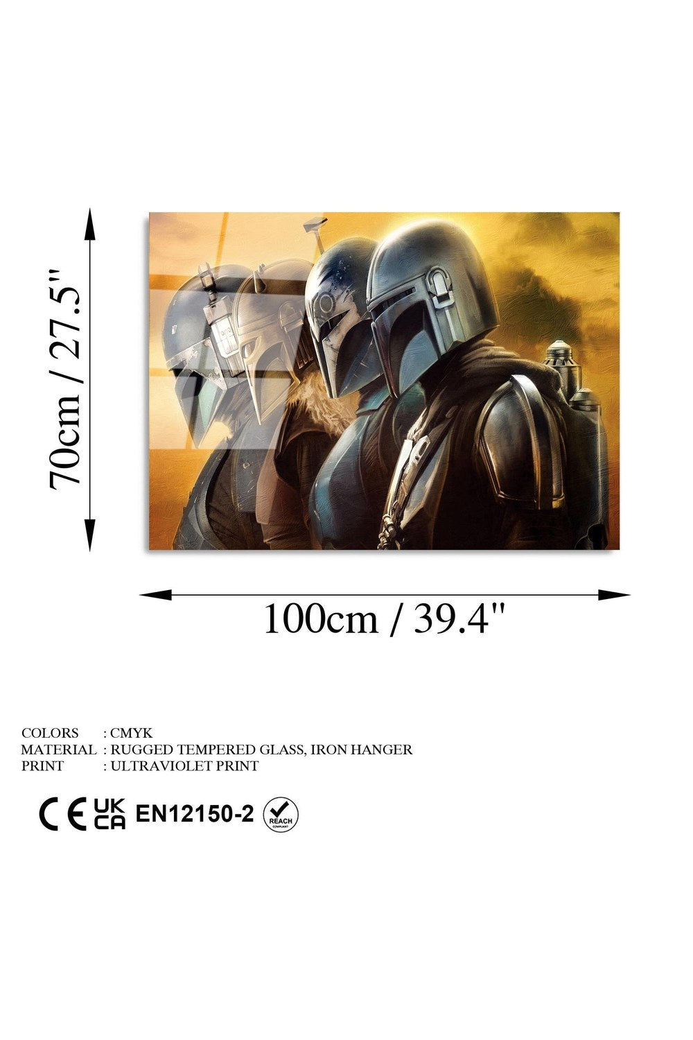Uv-100 Baskılı Cam Dikdörtgen Duvar Tablosu - 7