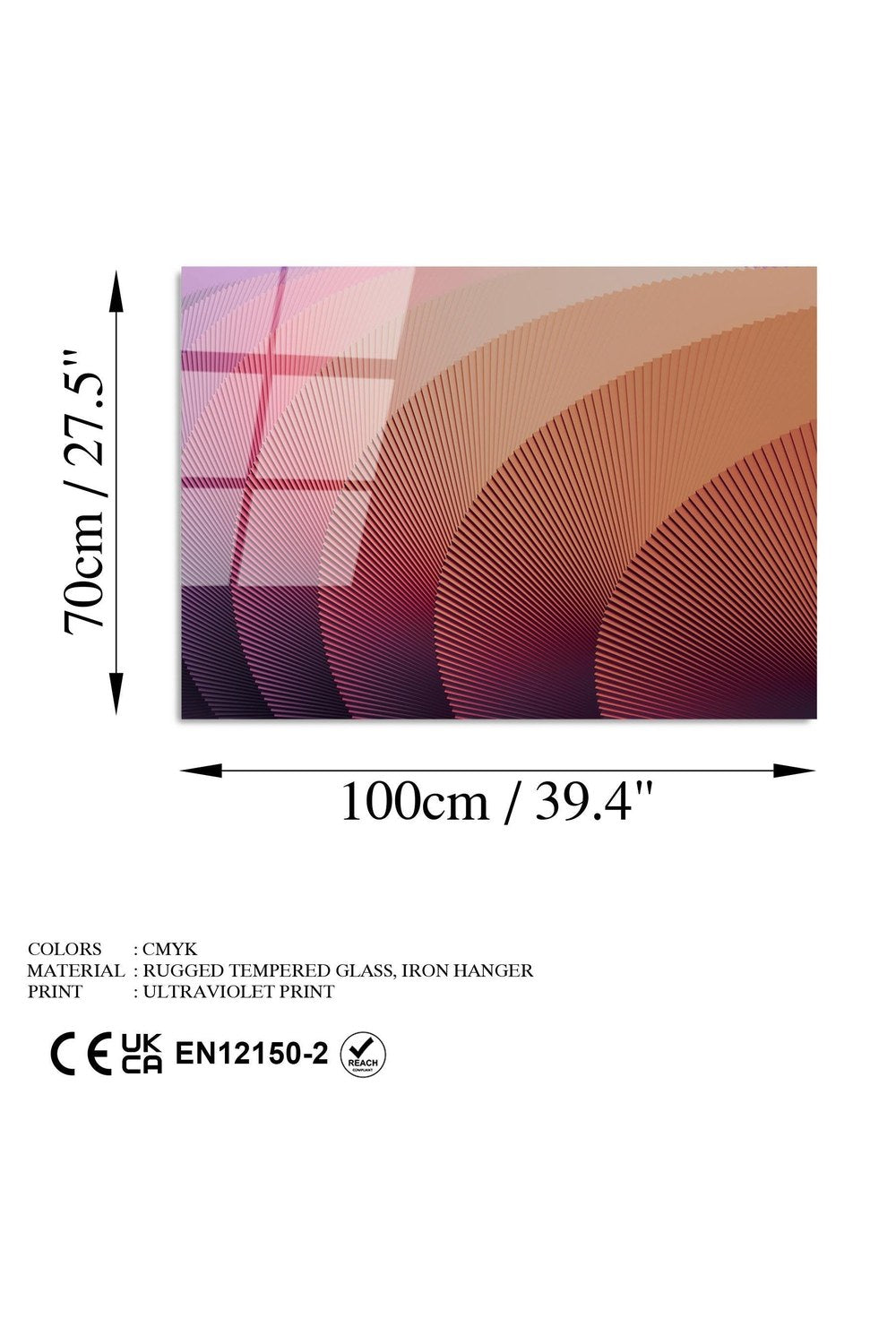 Uv-095 Baskılı Cam Dikdörtgen Duvar Tablosu - 7