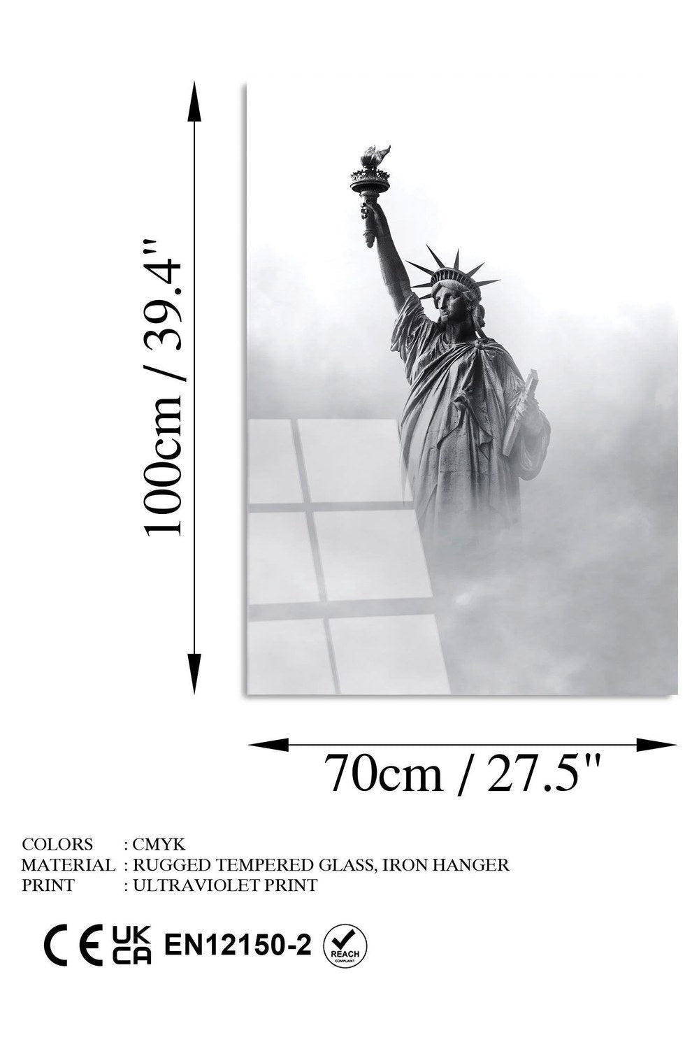 Uv-085 Baskılı Cam Dikdörtgen Duvar Tablosu - 7