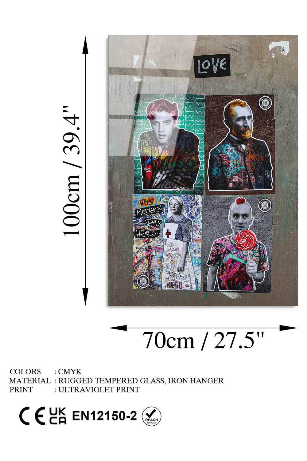 Uv-075 Baskılı Cam Dikdörtgen Duvar Tablosu - 7