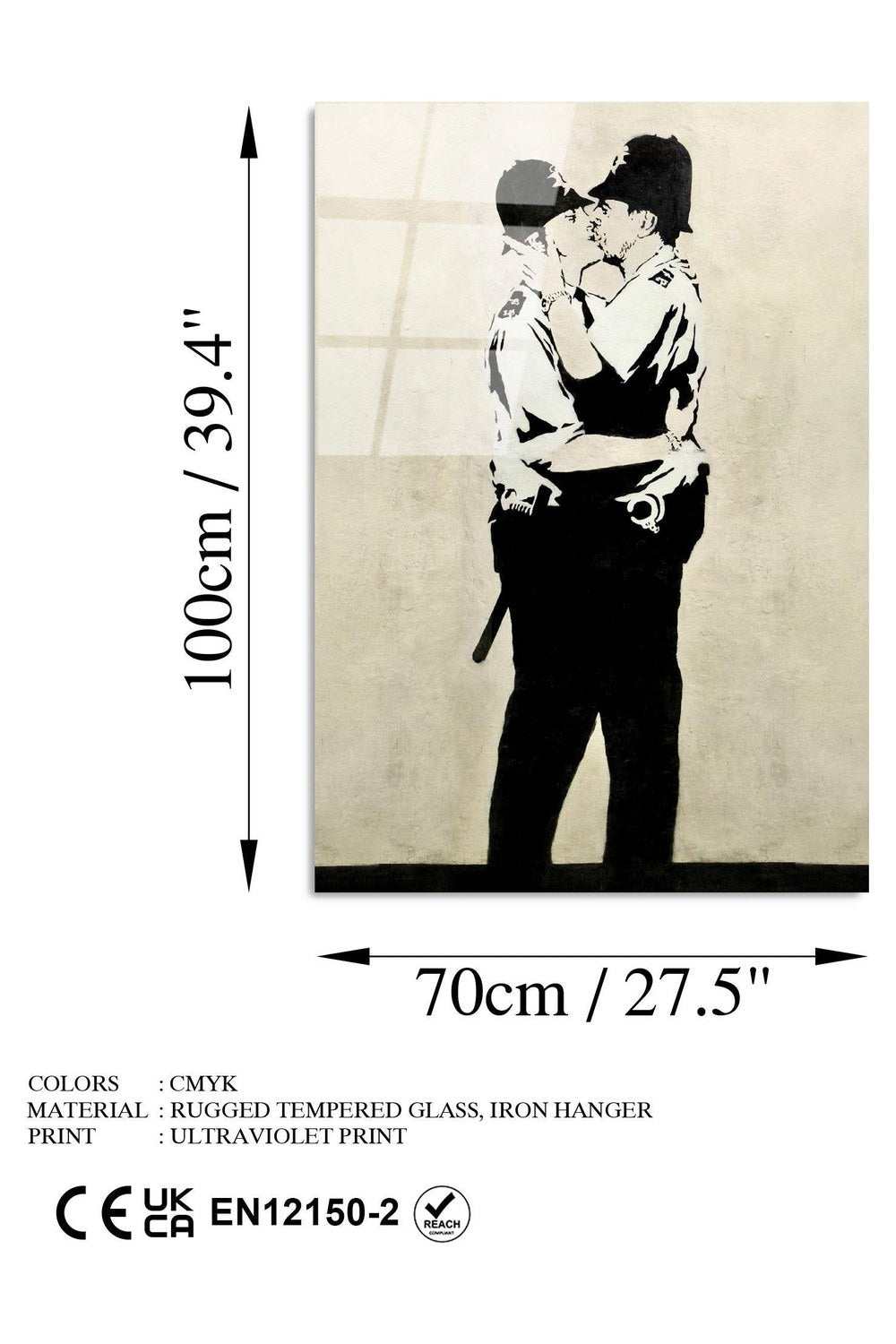 Uv-063 Baskılı Cam Dikdörtgen Duvar Tablosu - 7
