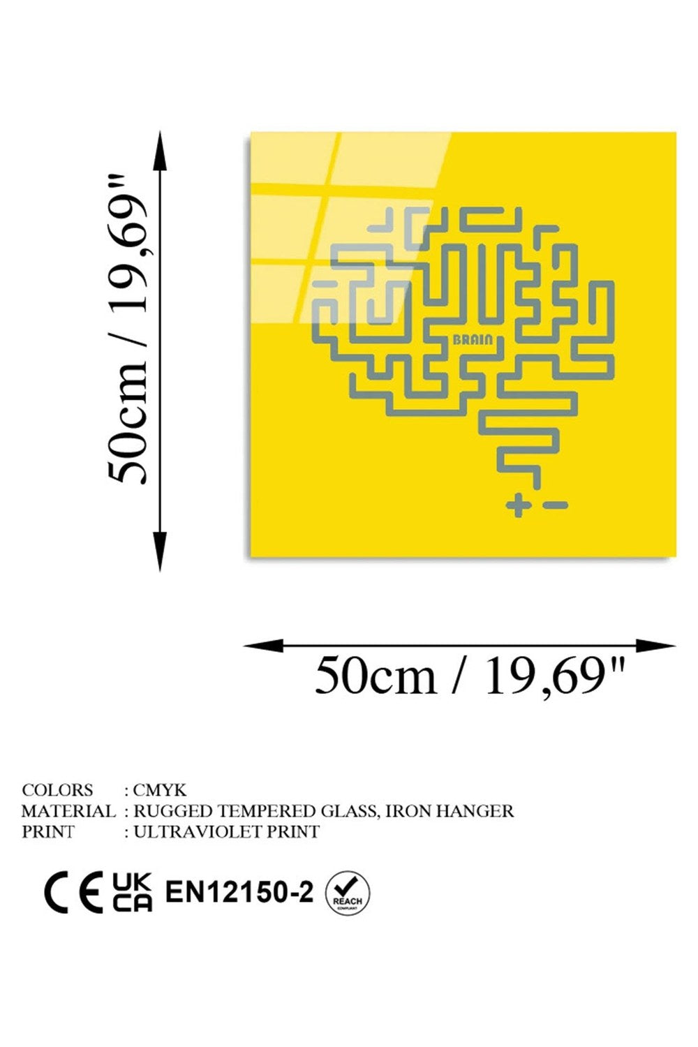 Uv-850 Baskılı Cam Kare Duvar Tablosu - 6
