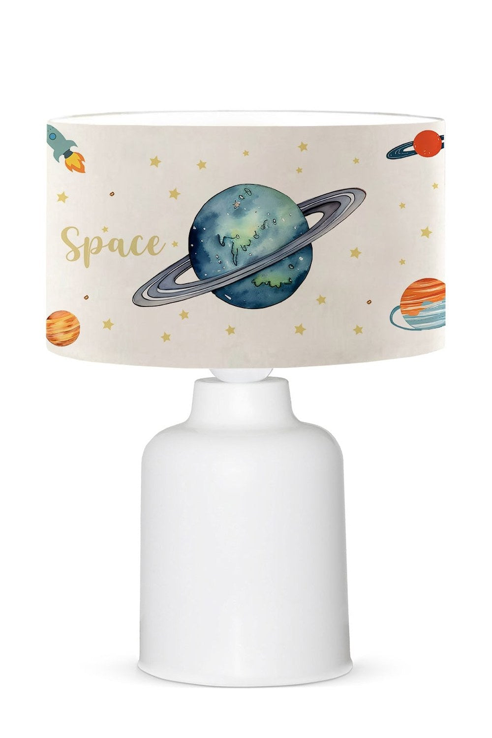 Kids Space Uzay Temalı Çocuk Odası Abajur Lamba - 1