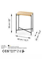 Shb-003 Dekoratif Ahşap Metal Sehpa - 5