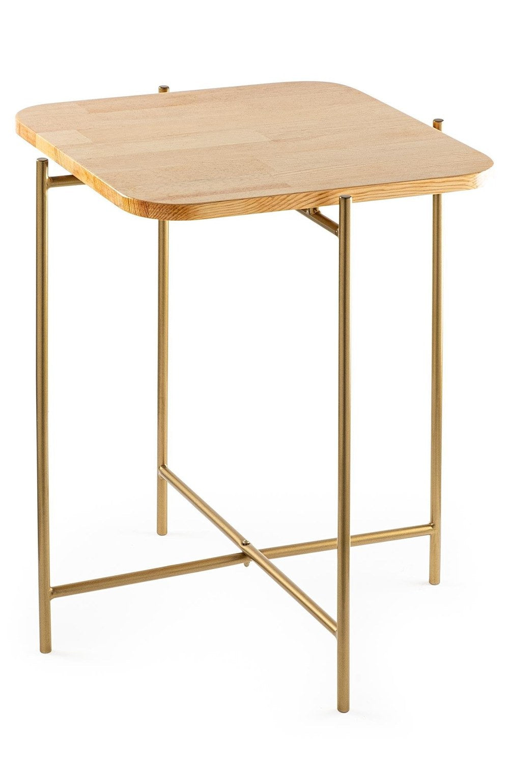 Shb-005-A Dekoratif Ahşap Metal Sehpa - 4