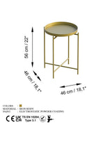 Shb-007-A Dekoratif Metal Sehpa - 5