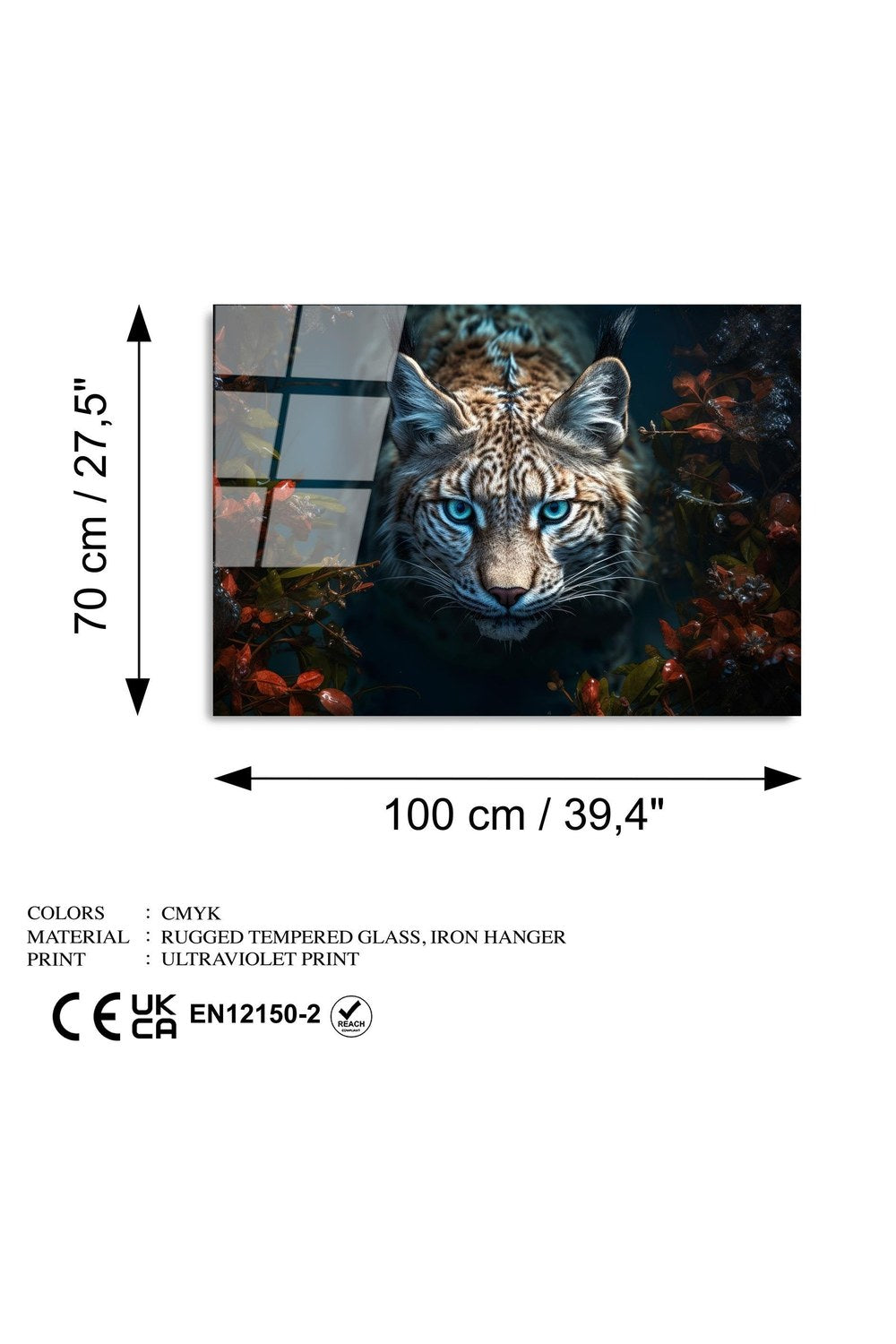 Uv-1195 Baskılı Cam Dikdörtgen Duvar Tablosu - 7