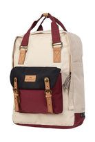 Macaroon Large Reborn Iii Serisi Krem X Bordo Unisex Sırt Çantası - 1