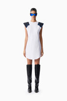 White Sweatshirt Dress - 0