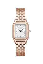 Ivy Dikdörtgen Rose Gold Kasa Beyaz Kadran Kadın Kol Saati - 0
