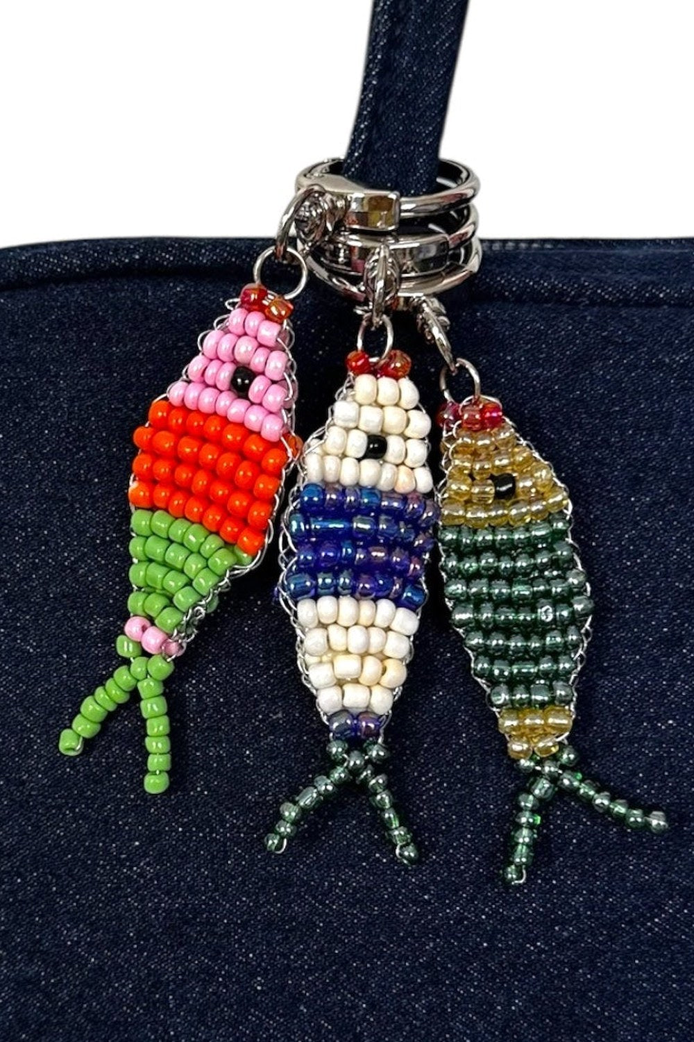 Boncuklu Turuncu Balık Charm - 1