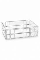 Qbella Kristal Kesim Organizer, Extra Large, Şeffaf - 0