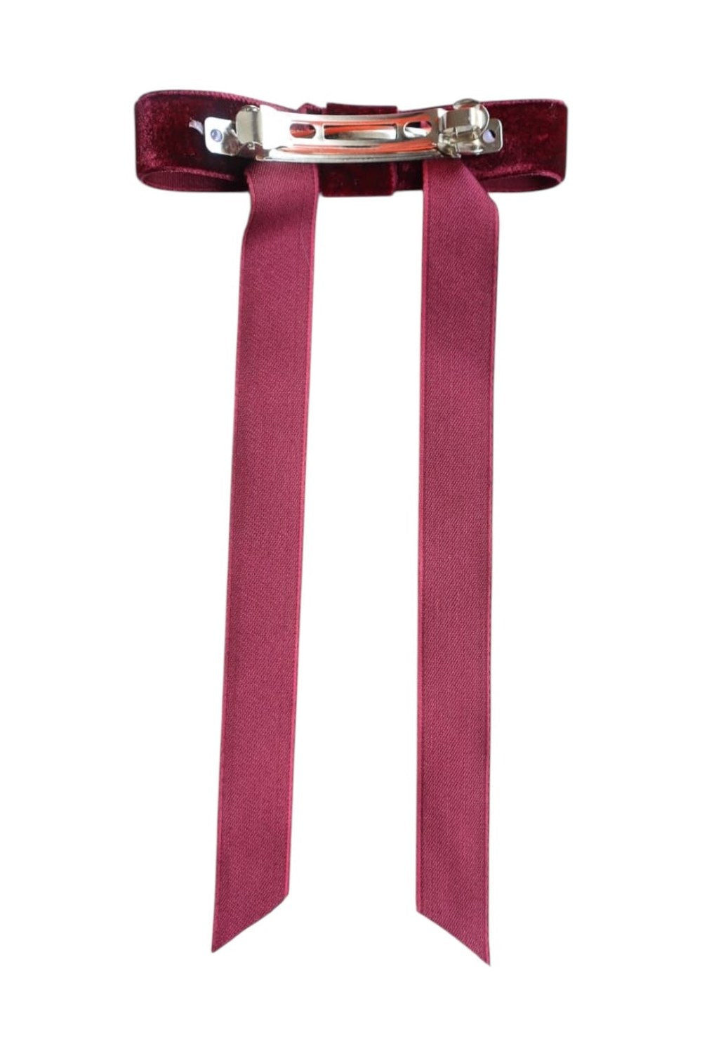 Bordo Kadife Fiyonk Toka - 1